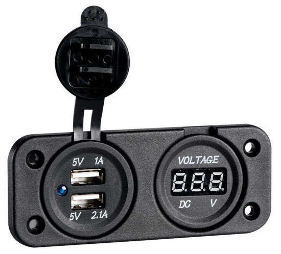 Slika Voltmetar digitalni sa utičnicom USB